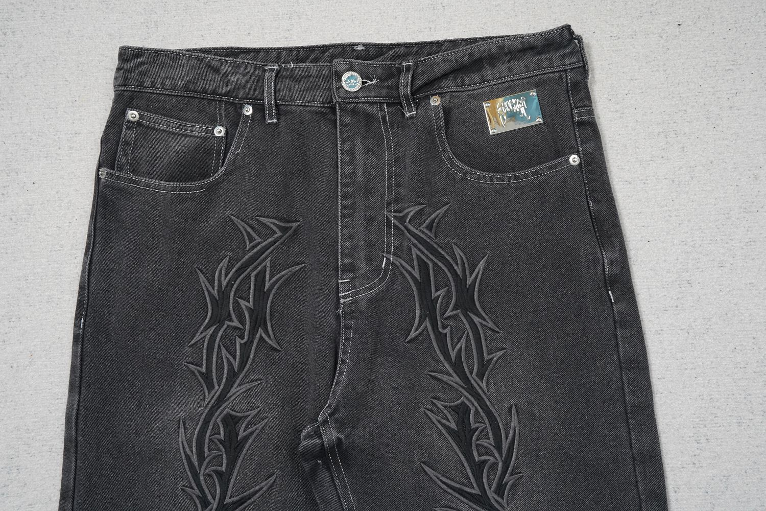 Revenge Thorn Denim Pants - Image 2