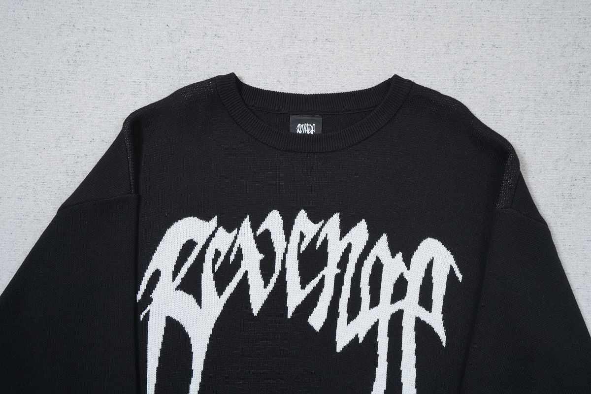 Revenge Knit Logo Crewneck Sweater - Image 7