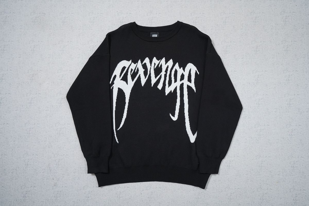 Revenge Knit Logo Crewneck Sweater - Image 5